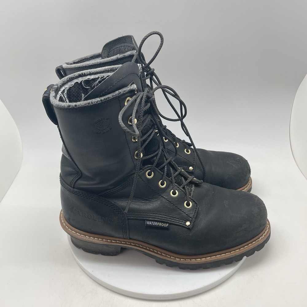 Men's Black Waterproof Work Boots